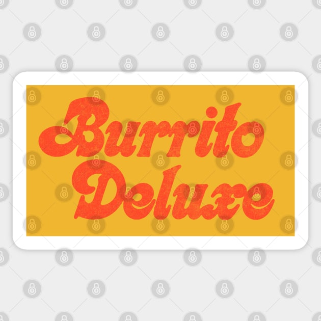 Burrito Deluxe /// Retro Faded Style Design Sticker by DankFutura